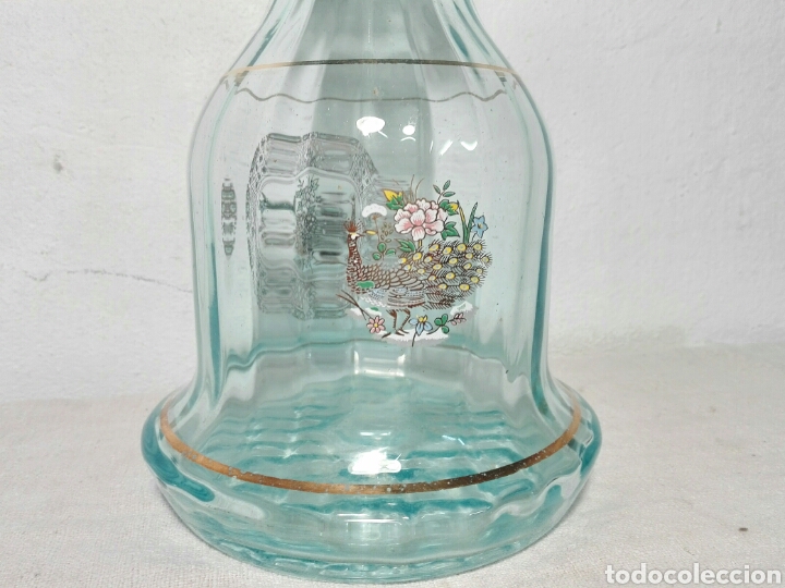 Antig&uuml;edades: BOTELLA DE CRISTAL DECORADA - Foto 5