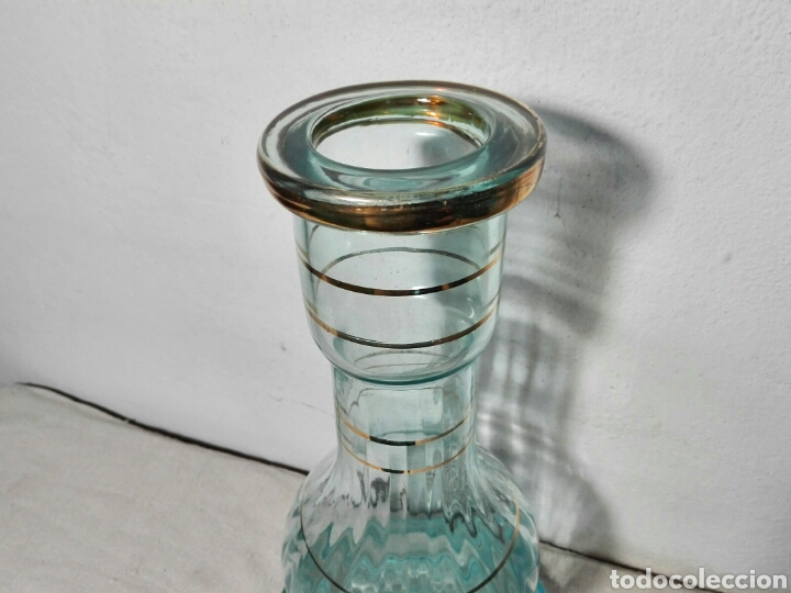 Antig&uuml;edades: BOTELLA DE CRISTAL DECORADA - Foto 7