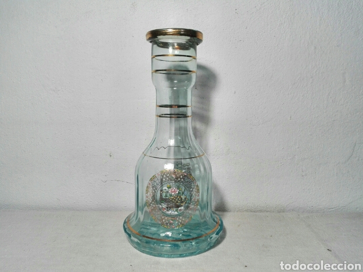 Antig&uuml;edades: BOTELLA DE CRISTAL DECORADA - Foto 1