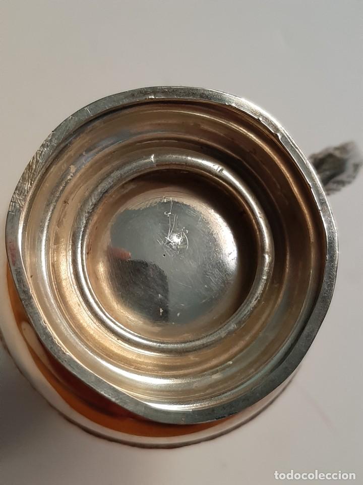 Antig&uuml;edades: Conjunto te y caf&eacute; chapado en plata 2753g - Foto 4