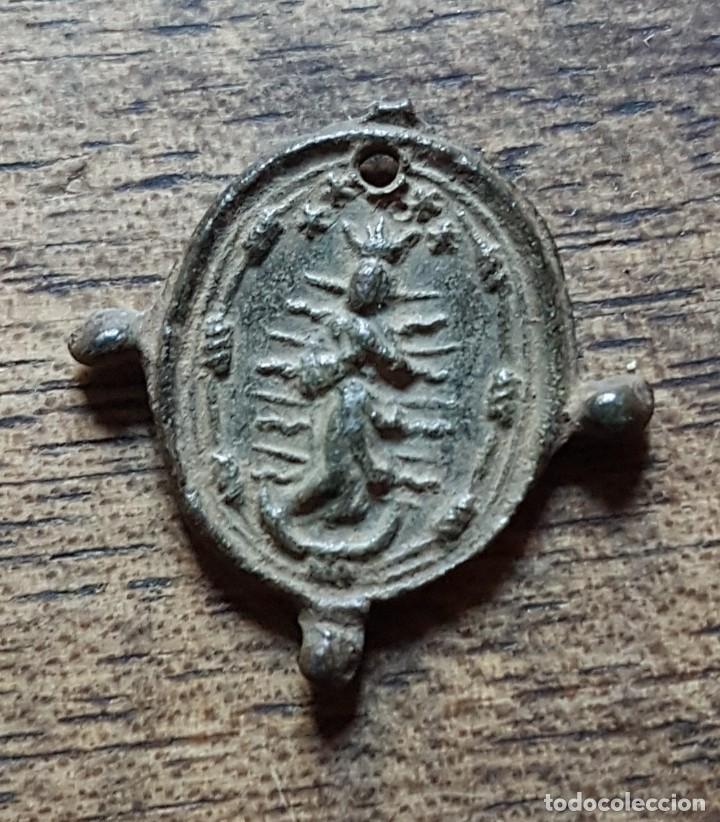 Antig&uuml;edades: Medalla lobulada Inmaculada - Foto 2