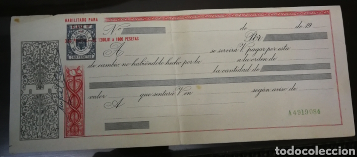 Antig&uuml;edades: Letras de pago - Foto 1
