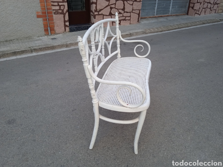 Antig&uuml;edades: Sof&aacute; tonet antiguo pintado blanco - Foto 2