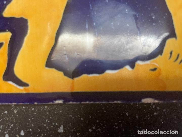 Antig&uuml;edades: Conjunto de 3 azulejos de escena parque - Foto 4