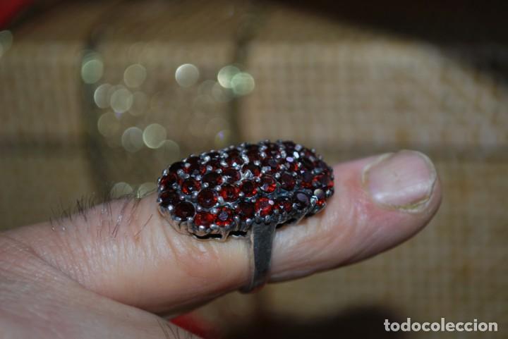 Antig&uuml;edades: Anillo de plata con PIEDRAS . - Foto 6