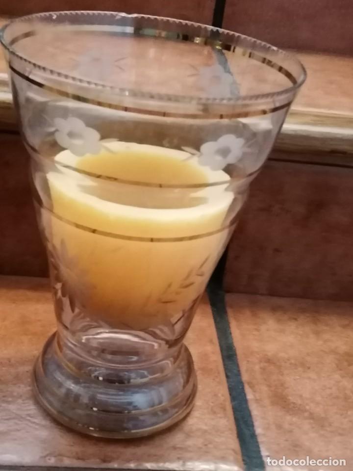 Antig&uuml;edades: Vela en jarr&oacute;n de cristal - Foto 2