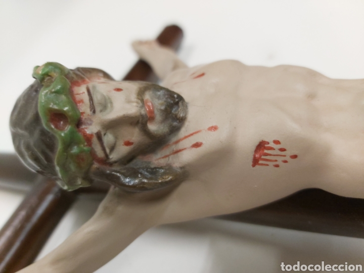 Antig&uuml;edades: Crucifijo mesa 42,5cm - Foto 3