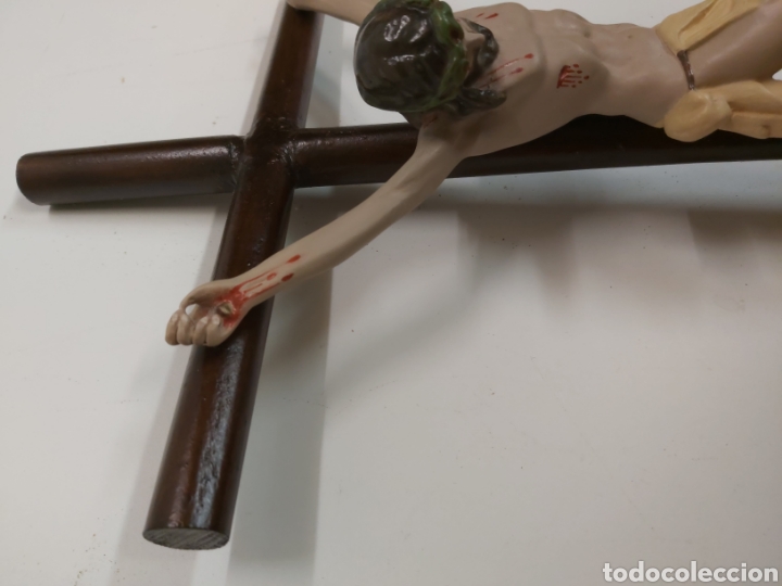 Antig&uuml;edades: Crucifijo mesa 42,5cm - Foto 6