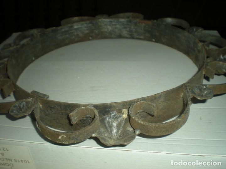 Antig&uuml;edades: BASE CIRCULAR EN FORJA PARA HACER LAMPARA D38cm - Foto 2