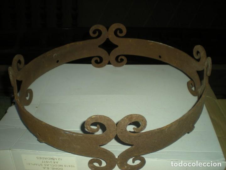 Antig&uuml;edades: BASE CIRCULAR EN FORJA PARA HACER LAMPARA D38cm - Foto 4