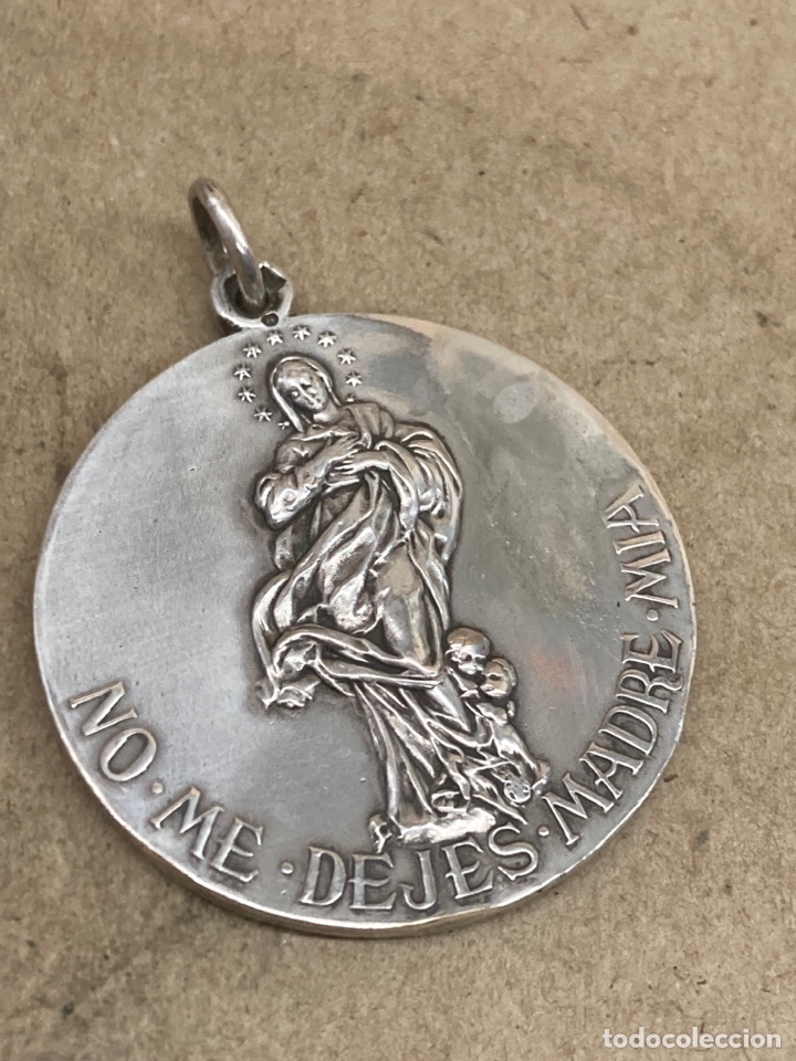 Antig&uuml;edades: Medalla de plata religiosa - Foto 1