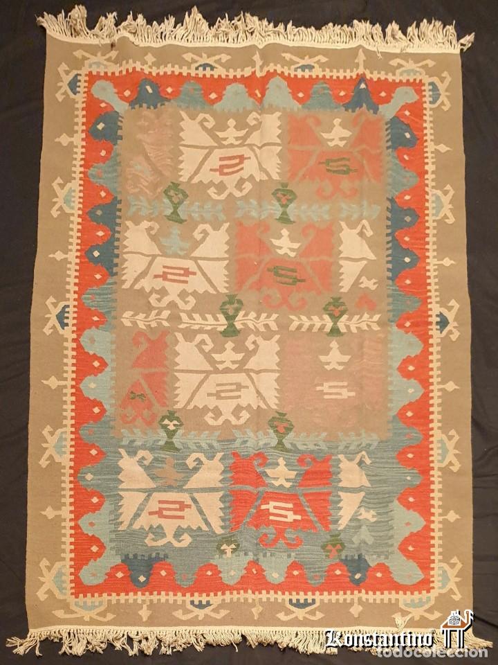 Antig&uuml;edades: Kilim turco 200x140 - Foto 2