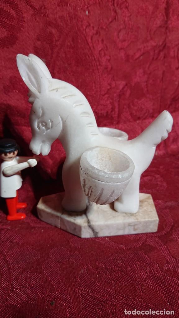Antiquit&auml;ten: SIMPATICA FIGURA BURRO HECHO POR ALABASTROS ALFREDO - SARREAL - TARRAGONA