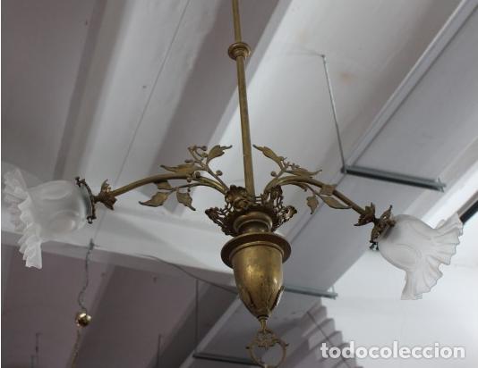 Antig&uuml;edades: antigua l&aacute;mpara sXIX - Foto 4
