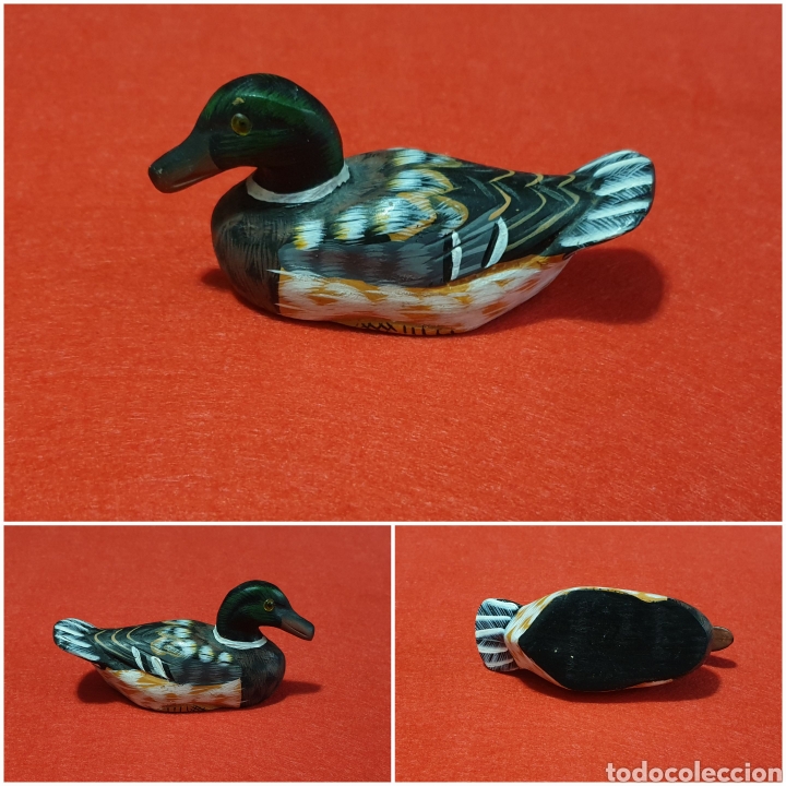 Antig&uuml;edades: Patos de madera pintados a mano - Foto 2