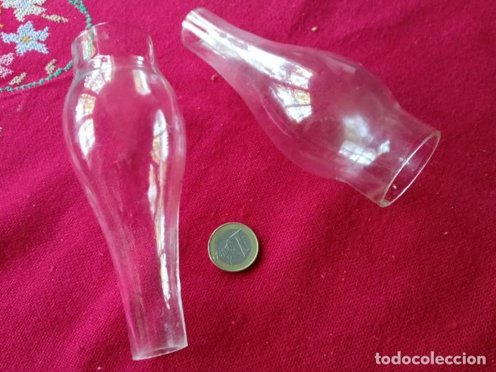Antig&uuml;edades: Conjunto de tulipas antiguas de cristal. - Foto 1