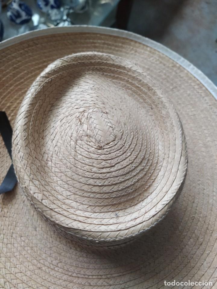 Antig&uuml;edades: SOMBRERO HOJA DE PALMA.. - Foto 3