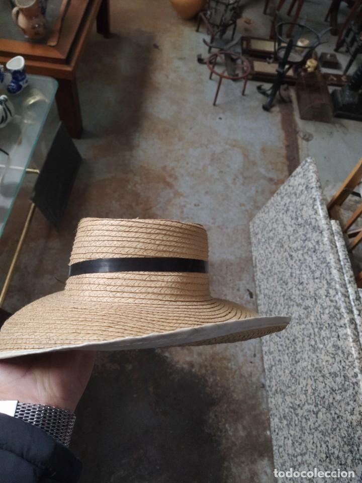 Antig&uuml;edades: SOMBRERO HOJA DE PALMA.. - Foto 9