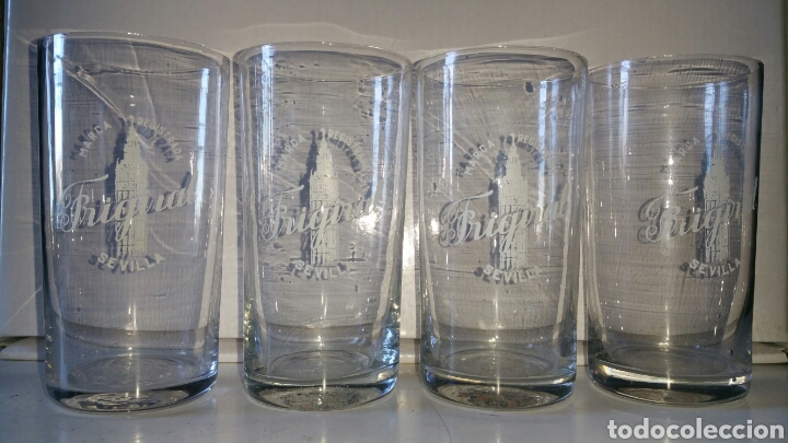 Antiquit&auml;ten: Vasos, FRIGIRAL, antigua marca de bebidas. 4 unds.