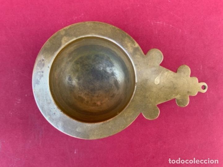 Antig&uuml;edades: Escudilla de cobre. siglo XIX. - Foto 1