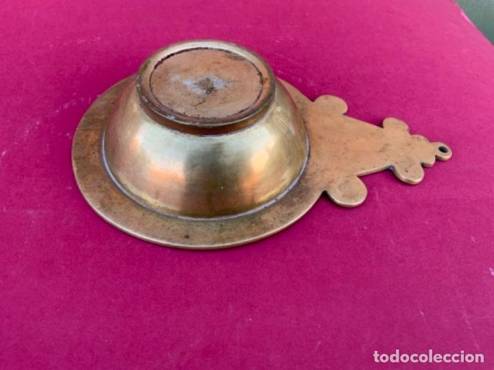 Antig&uuml;edades: Escudilla de cobre. siglo XIX. - Foto 6