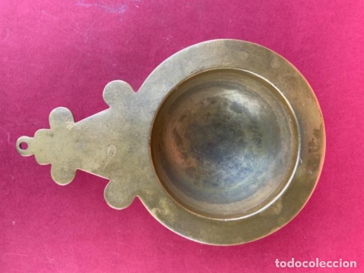 Antig&uuml;edades: Escudilla de cobre. siglo XIX. - Foto 7