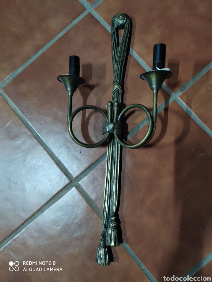 Antig&uuml;edades: Dos Apliques Antiguos de Bronce - Foto 2