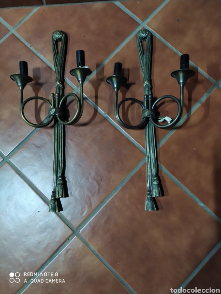 Antig&uuml;edades: Dos Apliques Antiguos de Bronce - Foto 4