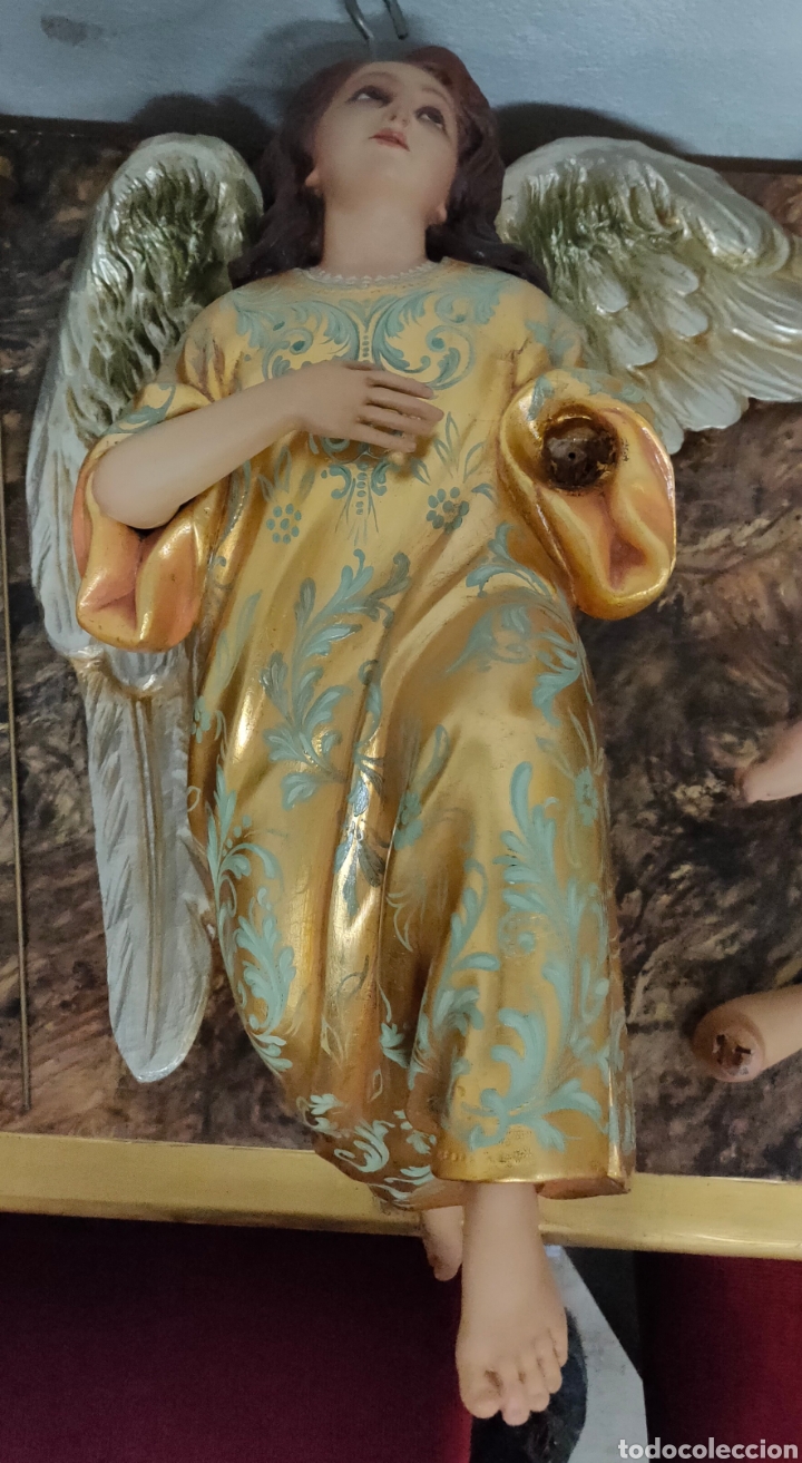 Antig&uuml;edades: &Aacute;ngel de madera - Foto 3