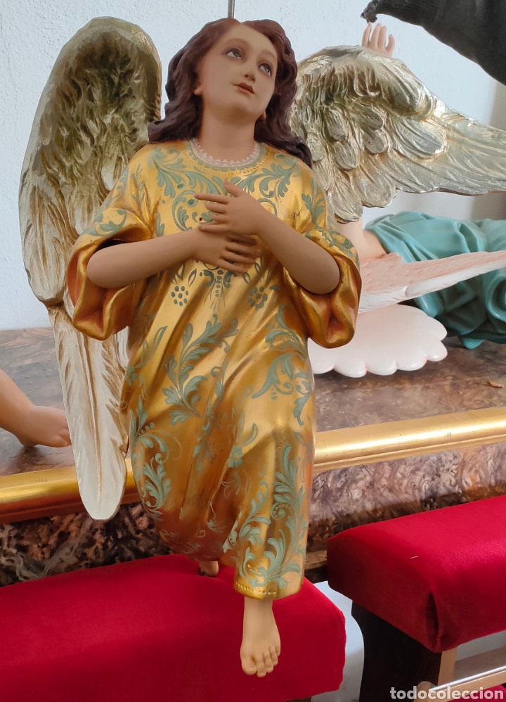 Antig&uuml;edades: &Aacute;ngel de madera - Foto 1
