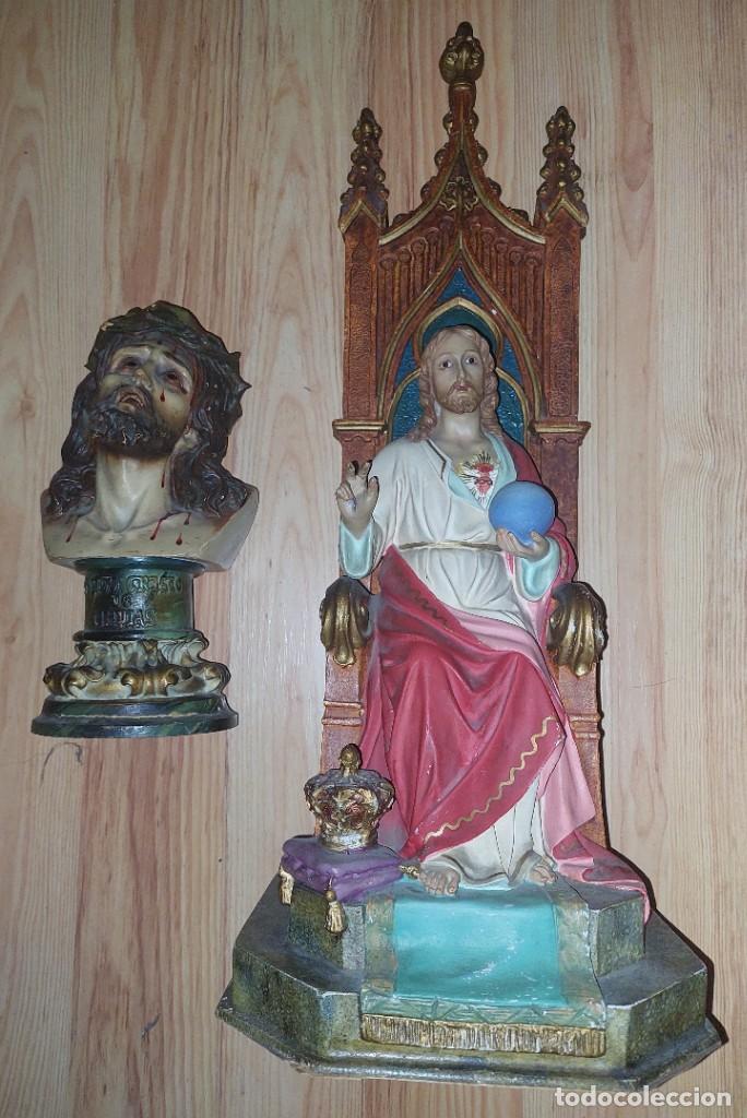 Antig&uuml;edades: LOTE DE DOS JESUCRISTOS. ARTE DE OLOT
