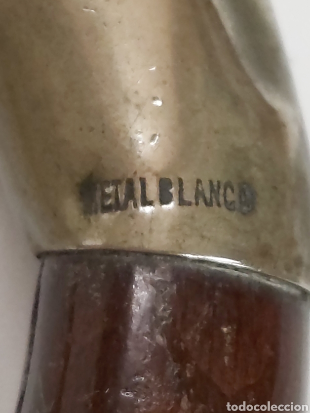 Antig&uuml;edades: Bonito bast&oacute;n Metal blanco - Foto 5