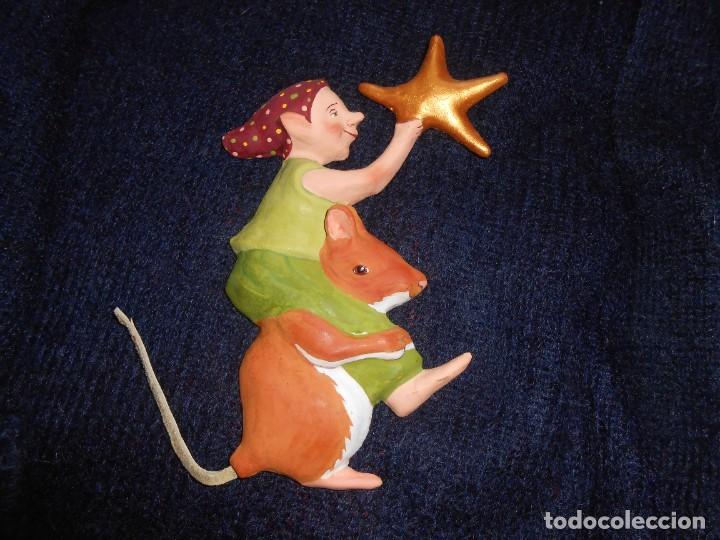 Antig&uuml;edades: DUENDE con ESTRELLA -Papel Mach&eacute; - - Foto 1
