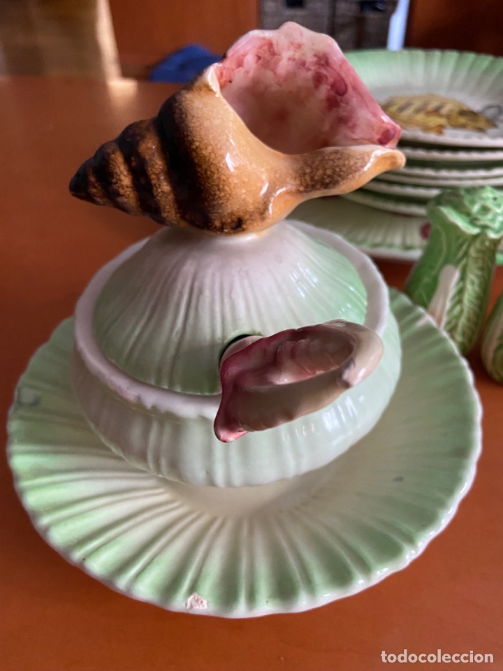 Antig&uuml;edades: Original vajilla para pescado de manises - Foto 4