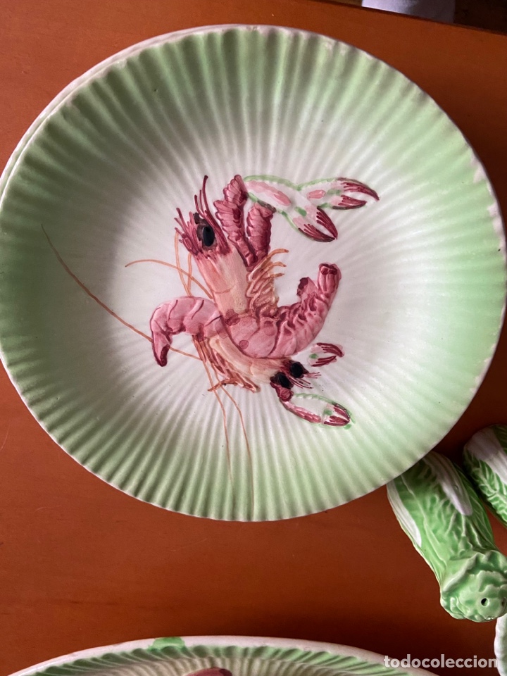 Antig&uuml;edades: Original vajilla para pescado de manises - Foto 8