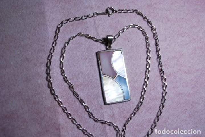 Antig&uuml;edades: Colgante y cadena de plata de ley . - Foto 5