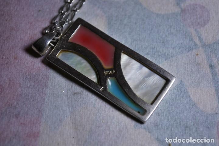 Antig&uuml;edades: Colgante y cadena de plata de ley . - Foto 7