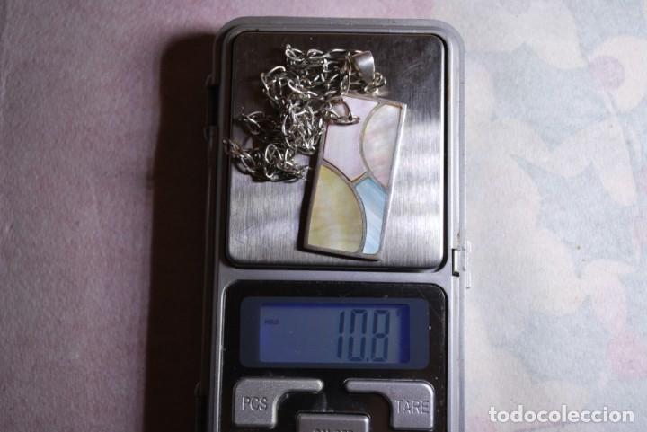 Antig&uuml;edades: Colgante y cadena de plata de ley . - Foto 8