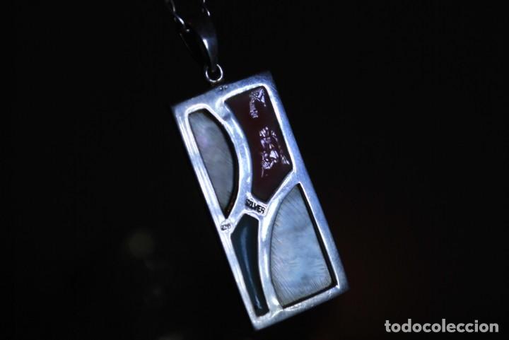 Antig&uuml;edades: Colgante y cadena de plata de ley . - Foto 9