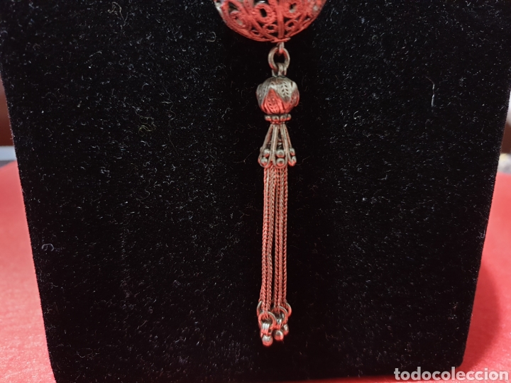 Antig&uuml;edades: Colgante bola Santa Tecla con cadena - Foto 5