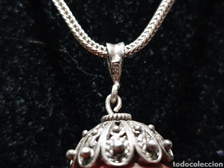 Antig&uuml;edades: Colgante bola Santa Tecla con cadena - Foto 6