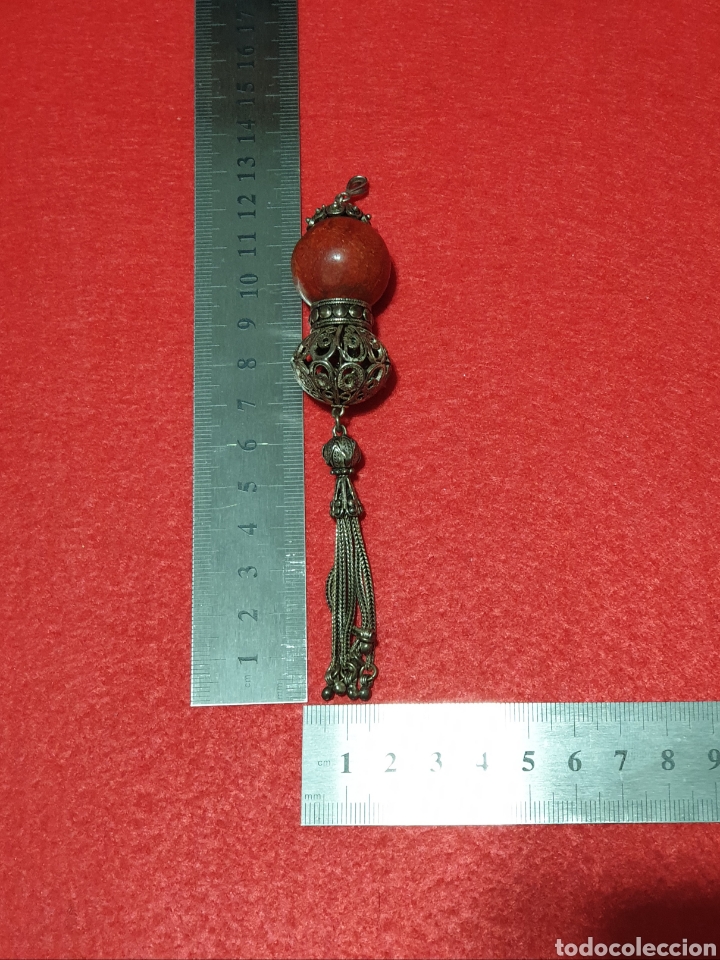 Antig&uuml;edades: Colgante bola Santa Tecla con cadena - Foto 12