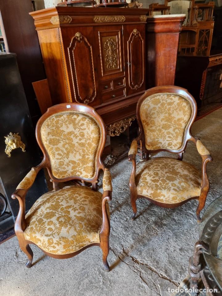 Antig&uuml;edades: Pareja de sillones - Foto 1
