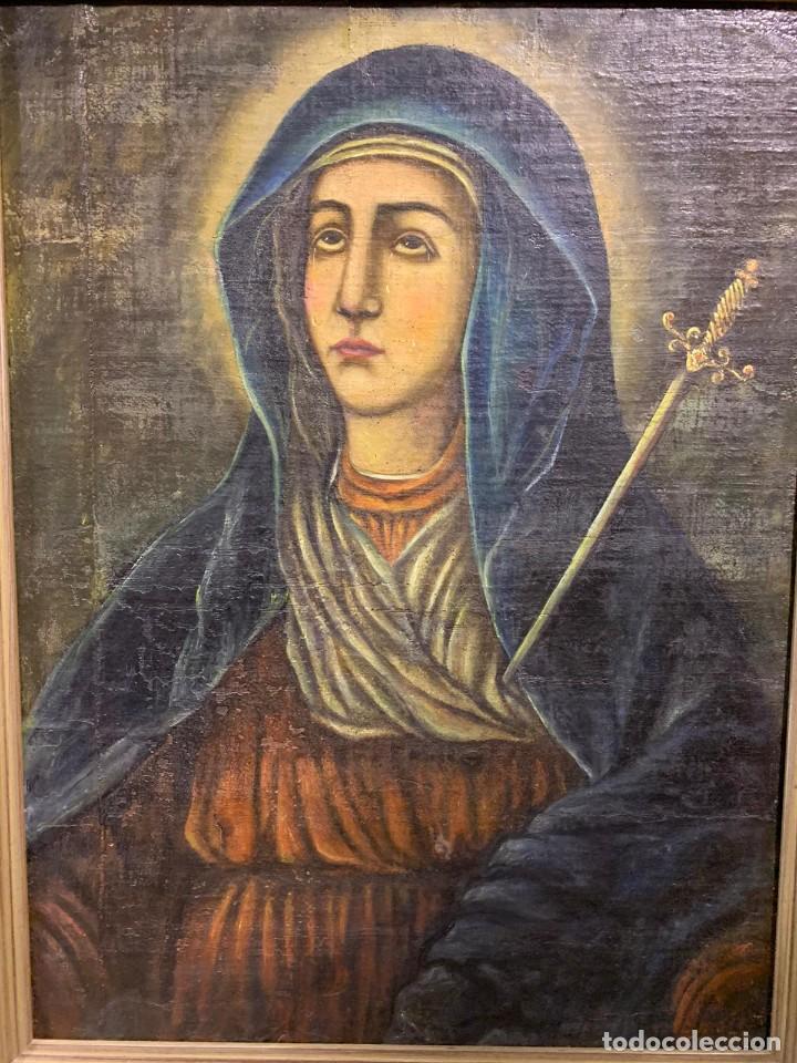 Antig&uuml;edades: Antiguo &oacute;leo sobre tabla - Foto 2