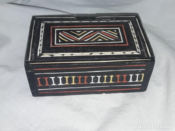 Antigüedades: Bella caja de madera marquetería de Tana Toroja Sulawesi Indonesia - Foto 1 - 311838918