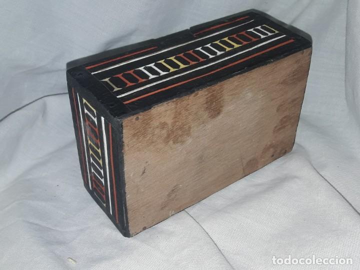 Antigüedades: Bella caja de madera marquetería de Tana Toroja Sulawesi Indonesia - Foto 5 - 311838918