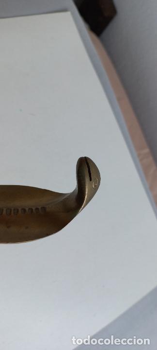 Antig&uuml;edades: FIGURA, Serpiente, cobra de bronce, 21,5 - Foto 7