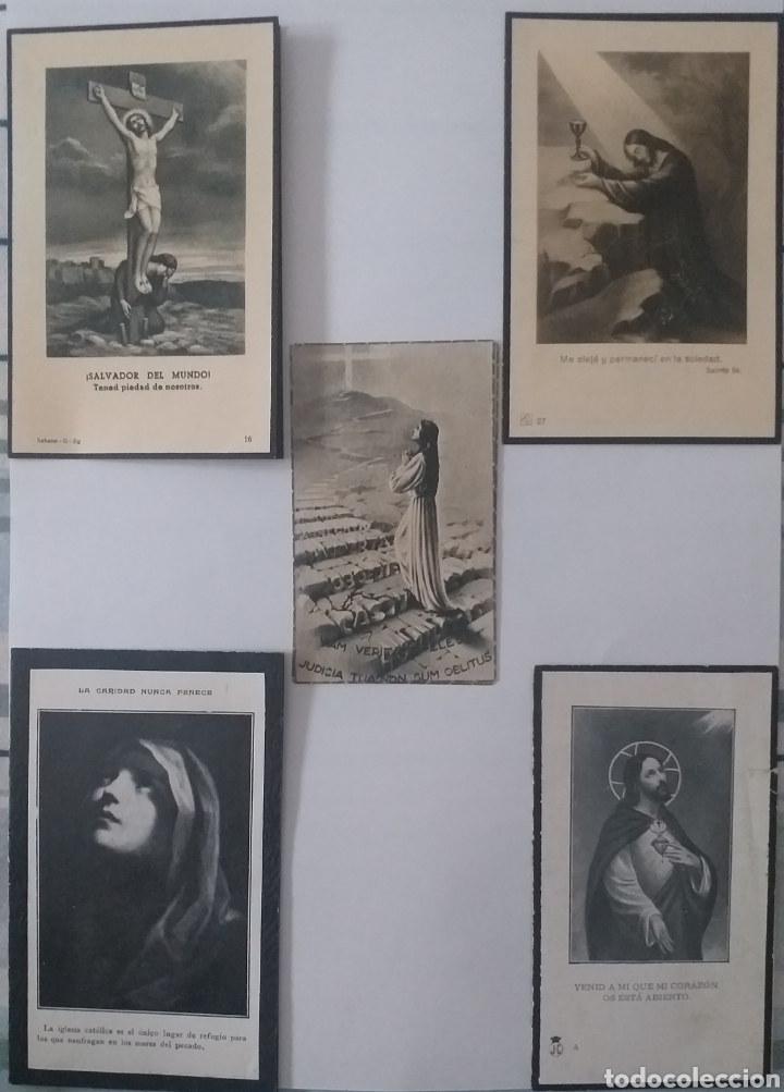 Antiquit&auml;ten: Recuerdos funerales antiguos (lote de 5)