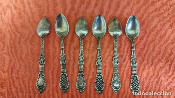 Antig&uuml;edades: 6 cucharillas plata/plateadas - Foto 1