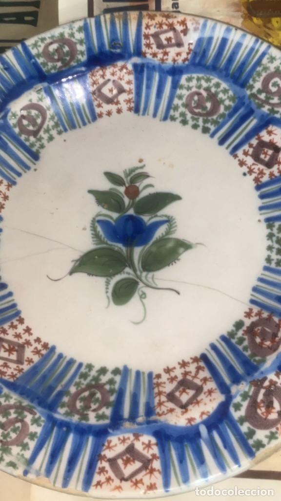 Antig&uuml;edades: PLATO ANTIGUO DE 34 CMS. DIAMETRO CON ALGUN PELO PERO CONSISTENTE - Foto 2